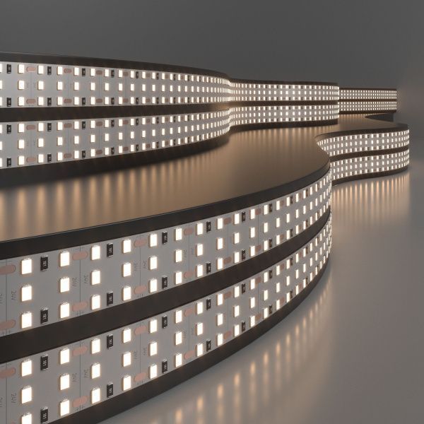 Лента светодиодная 360LED 26W IP20 трехрядная 3300К теплый белый 2835 24V 360Led 26W IP20 Elektrosta