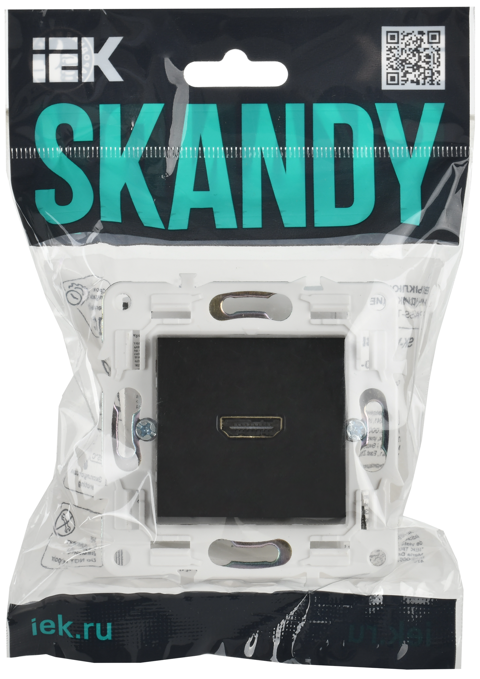SKANDY Розетка HDMI SK-H01Bl черный IEK - Фото 2