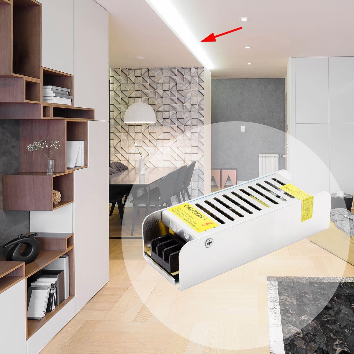 Блок питания (слим-метал) 12В, 40 Вт, IP20, 3,2 А, 120*40*32 мм - Фото 18