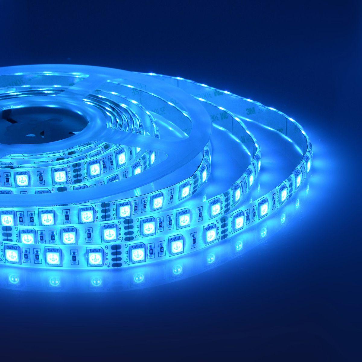 Лента светодиодная СТ smd5050 60д/м 12В IP65 5м RGB Apeyron - Фото 21