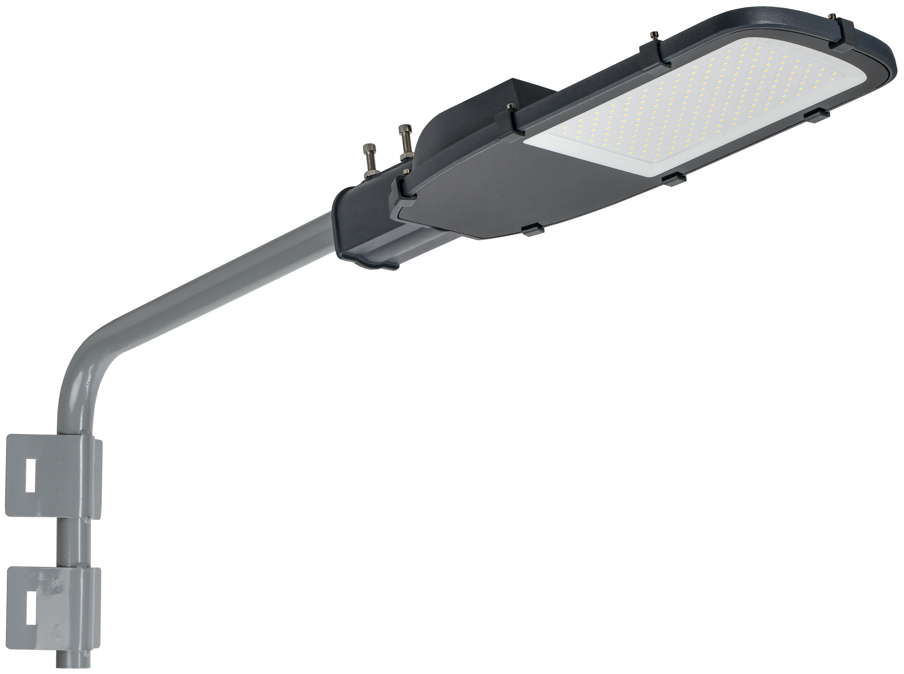 LIGHTING Кронштейн КР-2 D=60мм L=500мм под монтажную ленту 2 хомута серый IEK - Фото 2