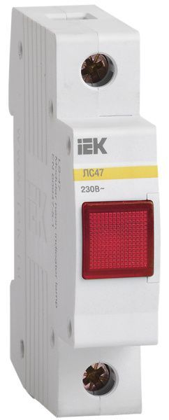 Лампа сигнальная ЛС-47 неон красная IEK MLS10-230-K04