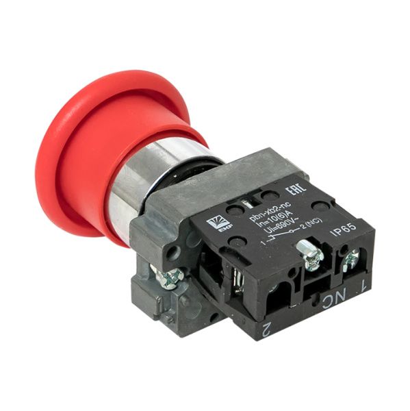 Кнопка BC42 грибок красная NC IP65 EKF - Фото 2