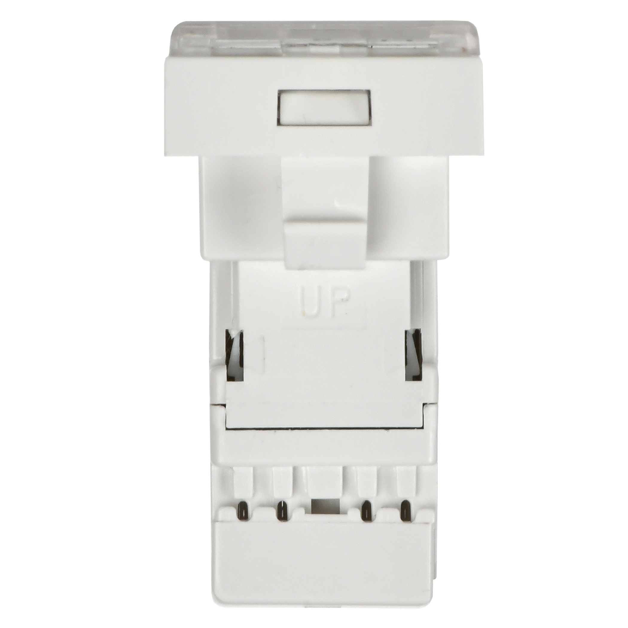 Розетка компьютерная РКИ-10-00-П RJ-45 UTP кат.5e (на 1 модуль) ПРАЙМЕР белая IEK - Фото 4