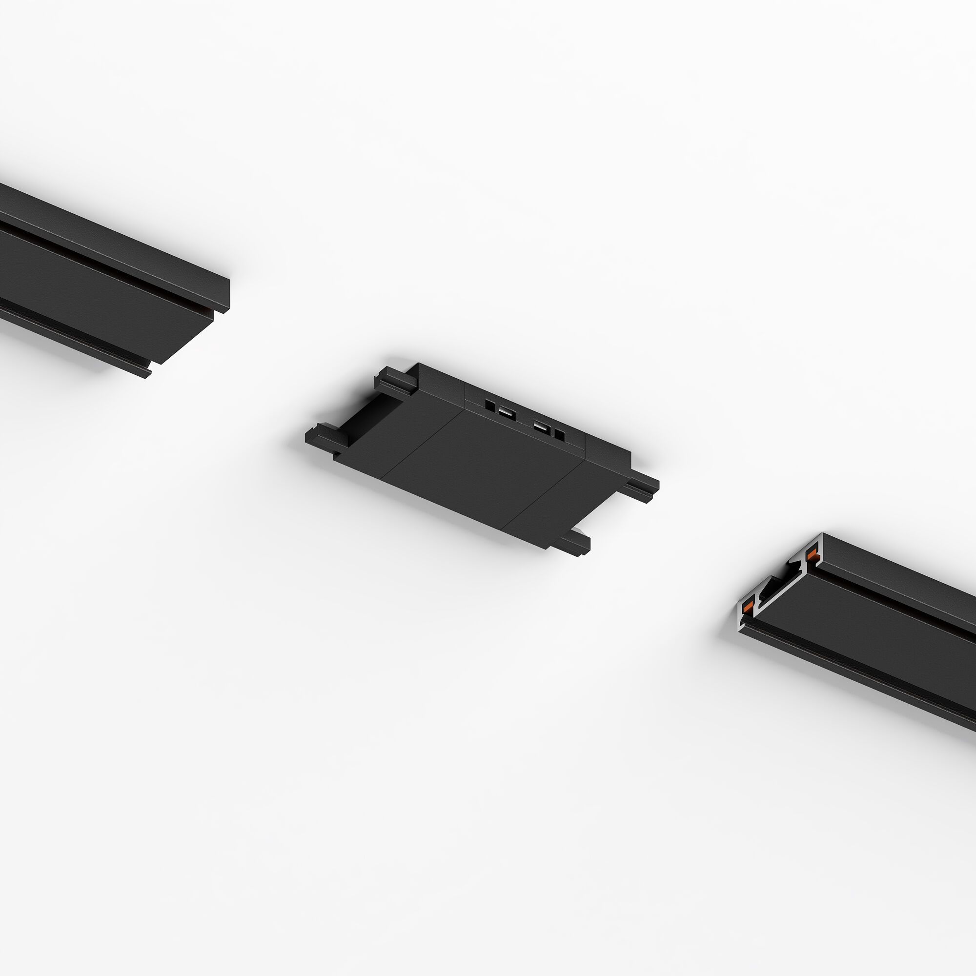 Flat Magnetic Коннектор для четырёхстороннего соединителя накладного шинопровода (чёрный) 85004/00 E - Фото 4