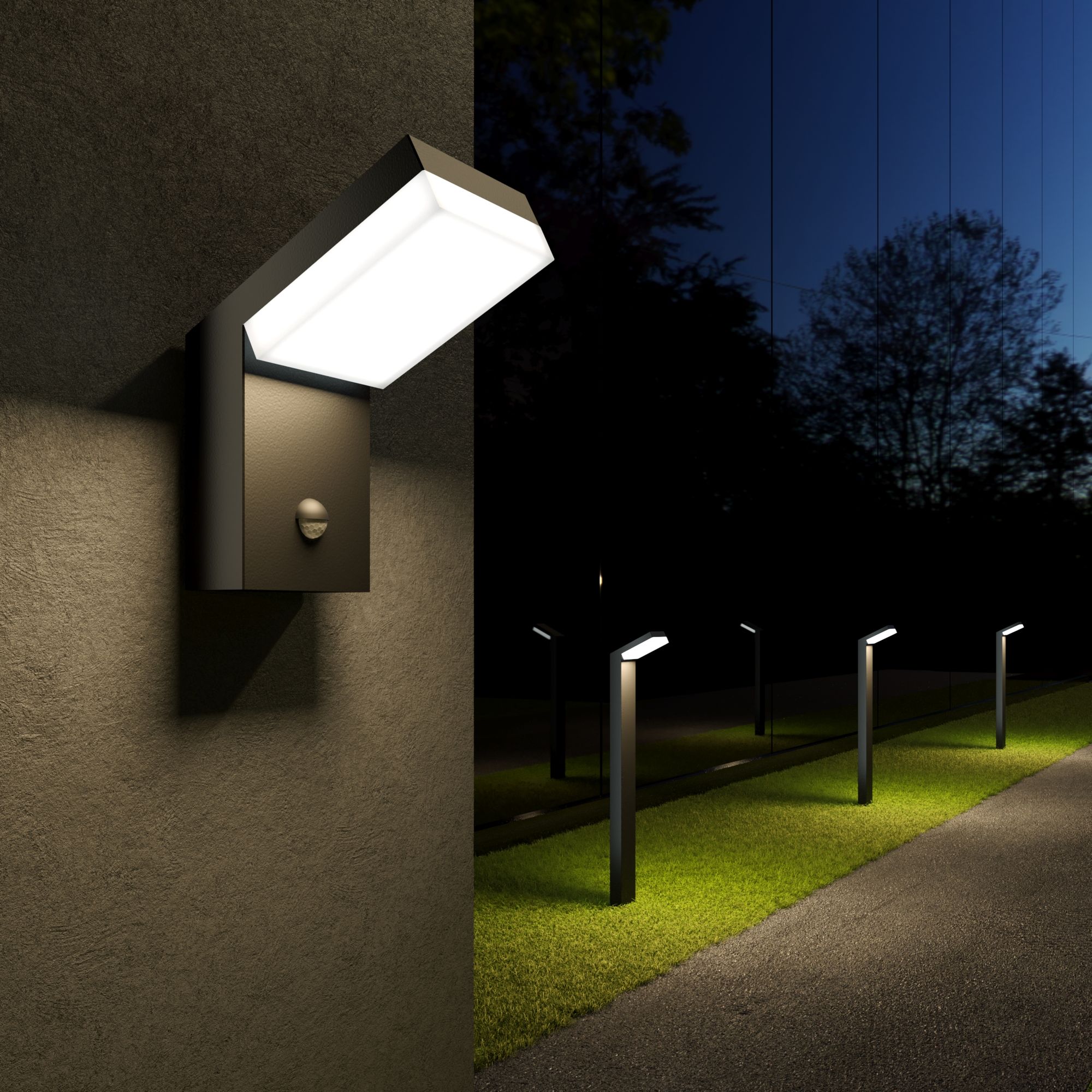 Светильник светодиодный ландшафтный Sensor IP54 1542 TECHNO LED черный Elektrostandard - Фото 4