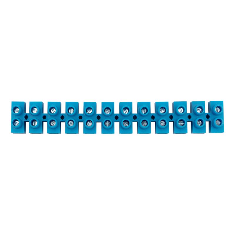 Клеммная винтовая колодка KВ-16 6-16, ток 30 A, полипропилен синий REXANT (10 шт./уп.) - Фото 3