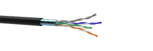Кабель витая пара F/UTP cat.5e 4*2*24AWG PE черный,(РБ)