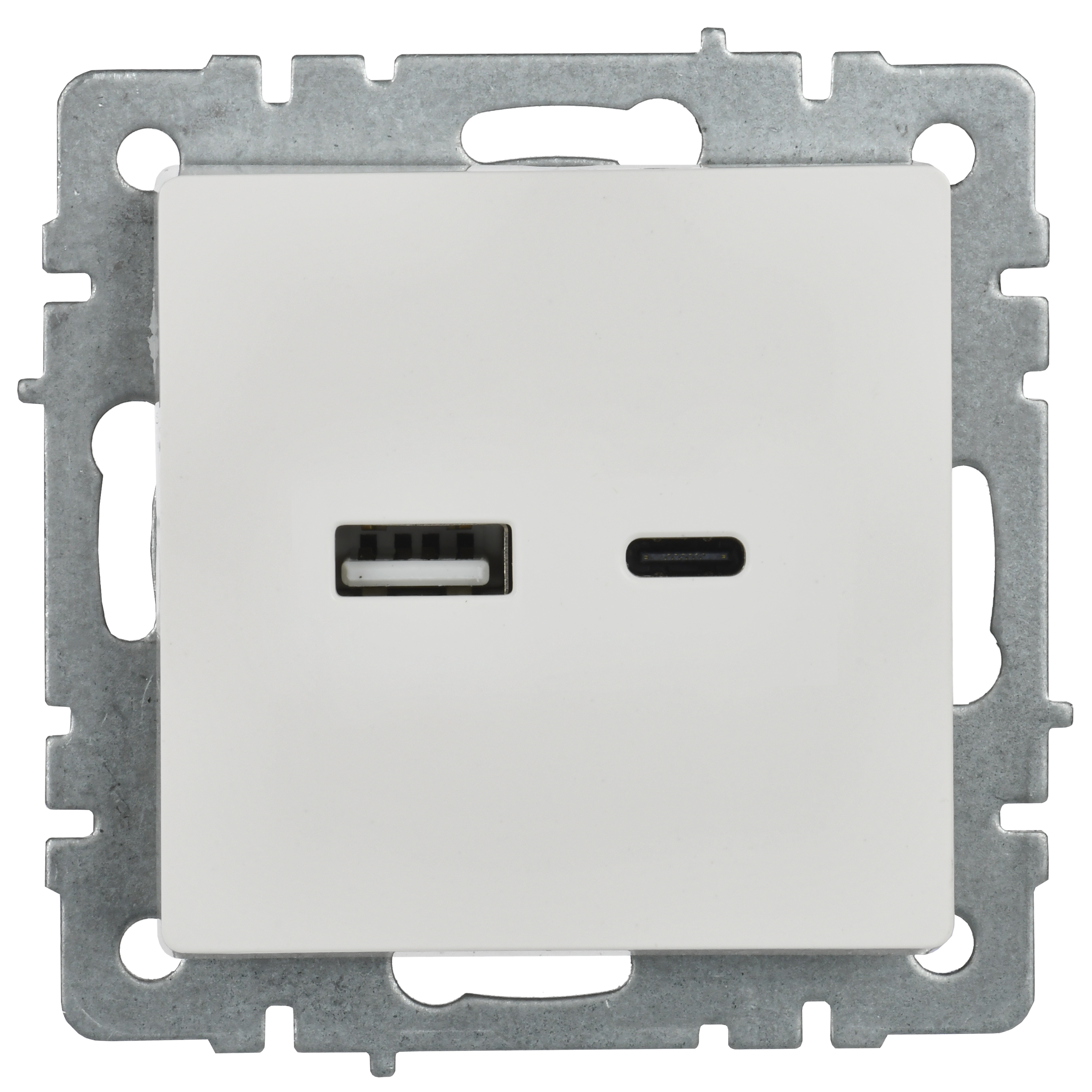 BRITE Розетка USB A+C 18Вт РЮ11-1-БрБ белый IEK - Фото 6