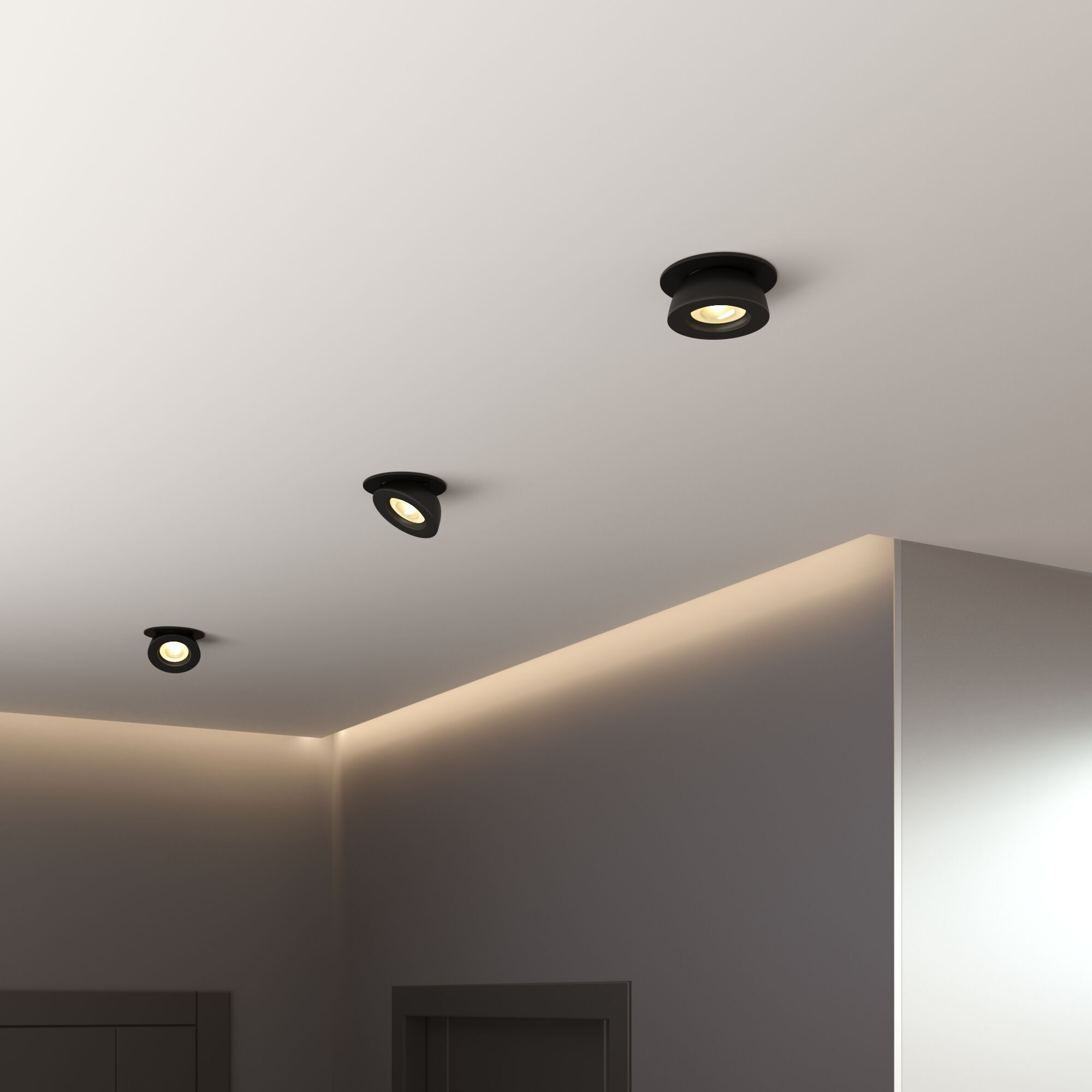 Встраиваемый точечный светодиодный светильник Pruno черный 8W 4200К (25080/LED) 25080/LED Elektrosta - Фото 3