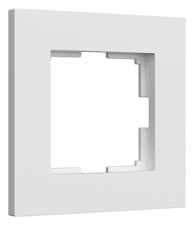 Рамка на 1 пост Slab (белый матовый) Werkel