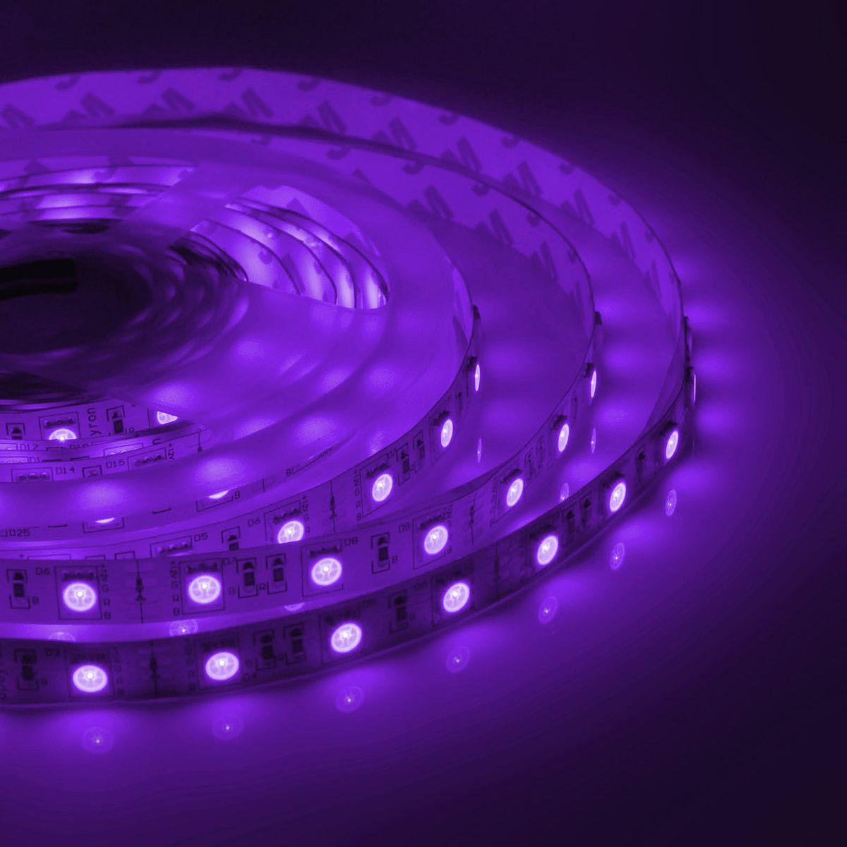 Лента светодиодная СТ smd5050 30д/м 12В IP20 5м RGB Apeyron - Фото 17