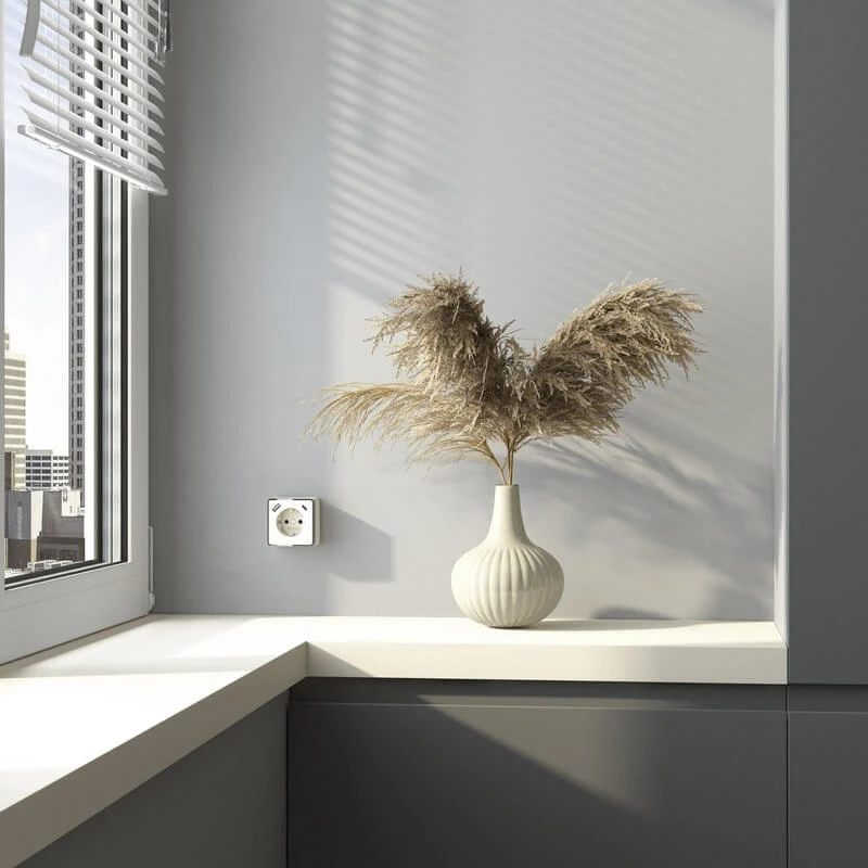Розетка с заземлением, шторками и USB тип A+C Gallant (слоновая кость) Werkel - Фото 3