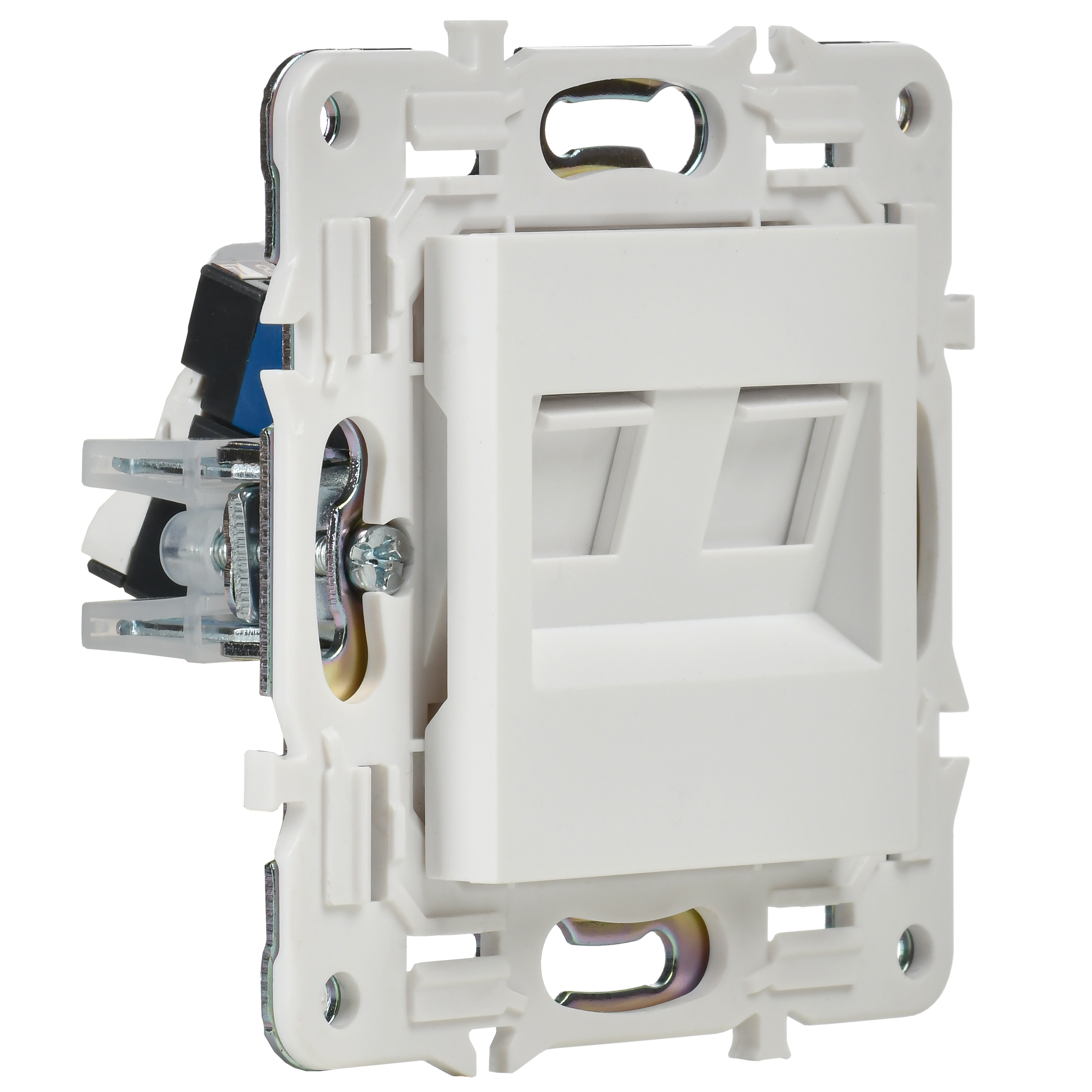 SKANDY Розетка компьютерная двойная RJ45 кат.5E SK-K03W арктический белый IEK - Фото 7