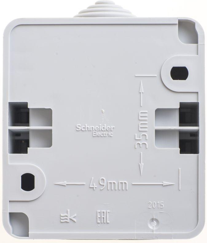Выключатель 1-кл. ОП Этюд 10А IP44 10AX сер. SE BA10-041C - Фото 2