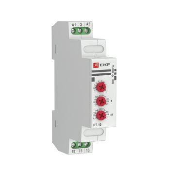 Реле времени (10 устанавл. функц.) RT-10 12-240В EKF