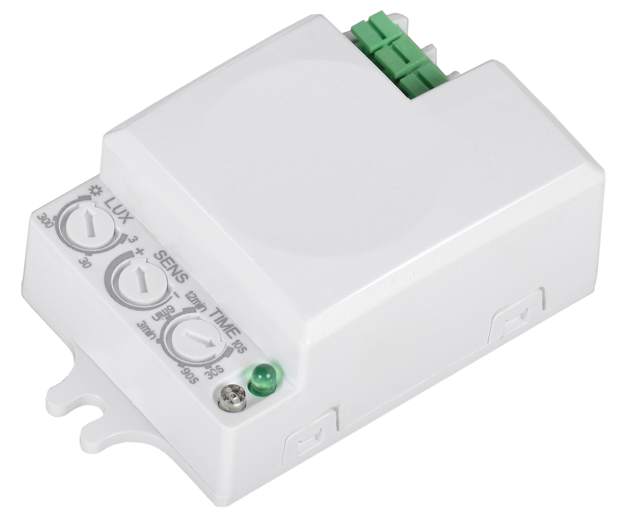 Датчик движения ДД-МВ401 500Вт 360град 8м IP20 белый IEK