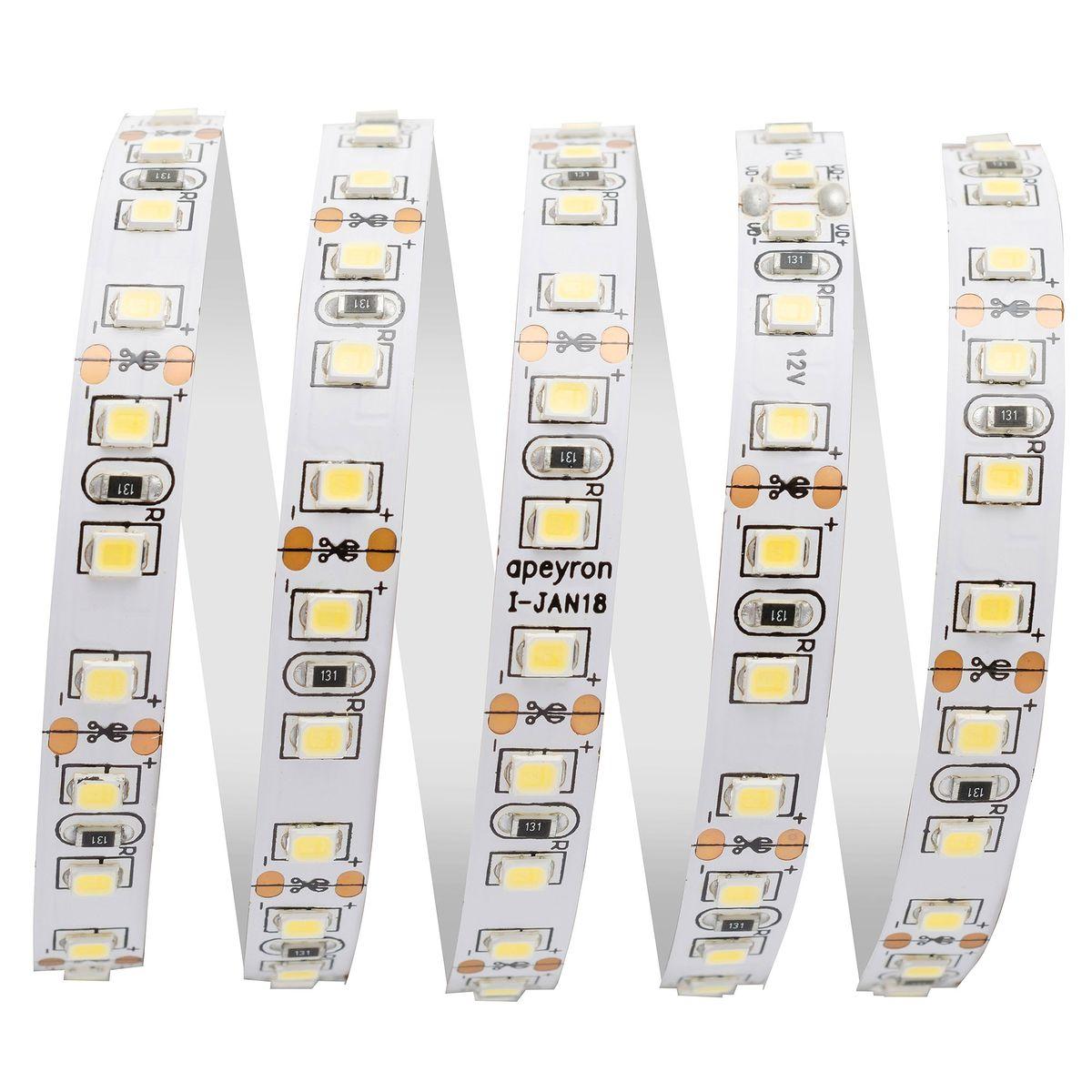 Лента светодиодная СТ smd3528 120д/м 12В 3000К IP20 5м Apeyron - Фото 8