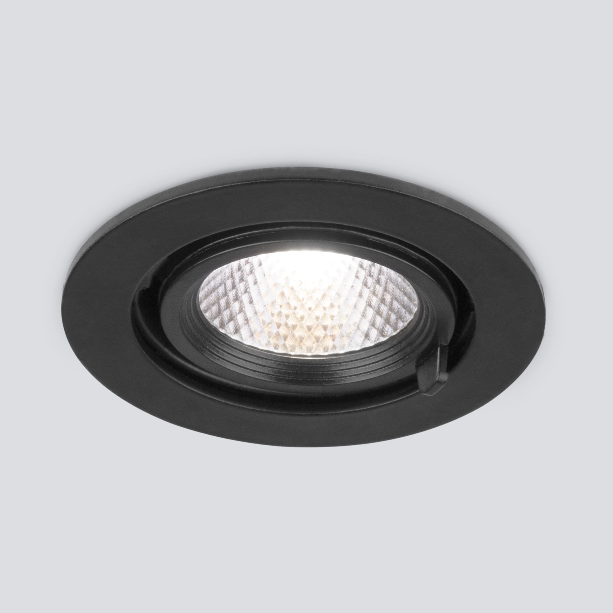 Светильник светодиодный встраиваемый точечный 9918 LED 9W 4200K черный Elektrostandard - Фото 2
