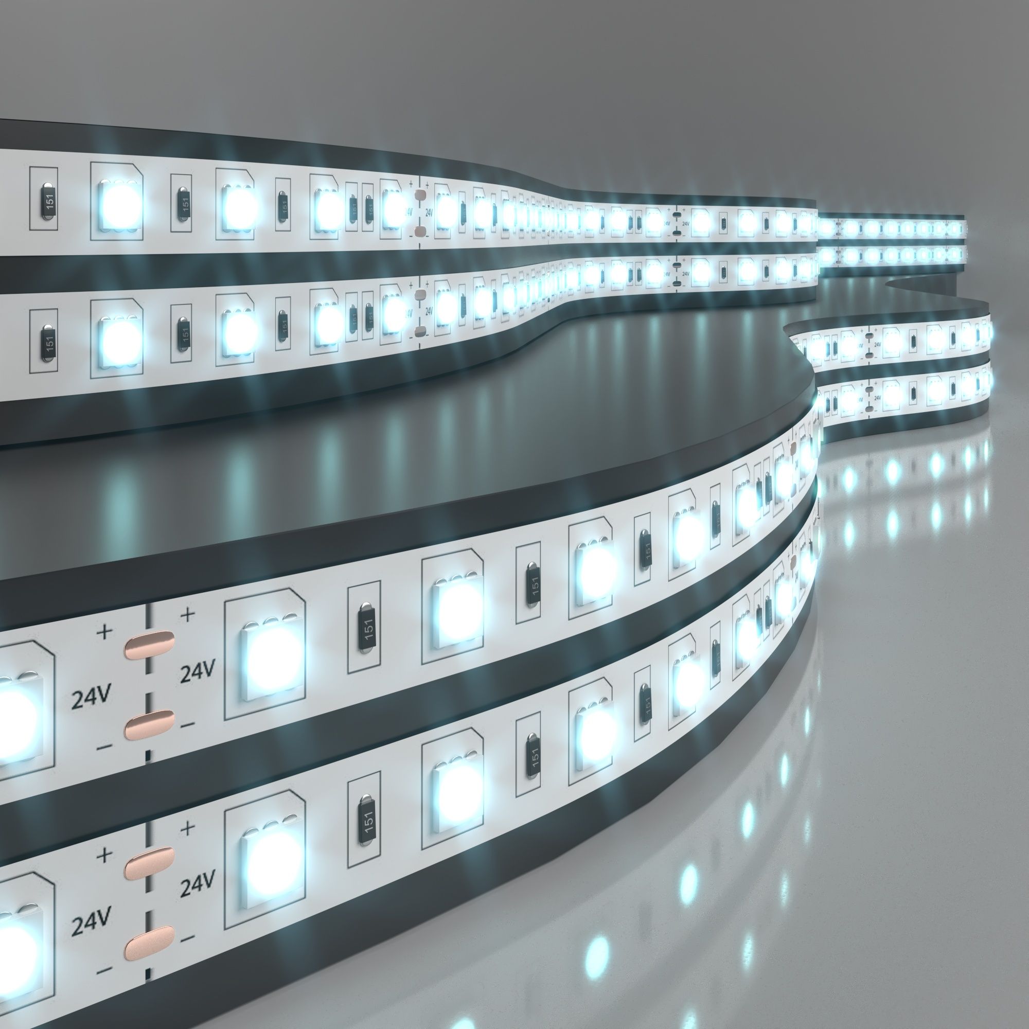 Лента светодиодная 24V 14,4W 60Led 5050 IP20 холодный белый, 5м Elektrostandard