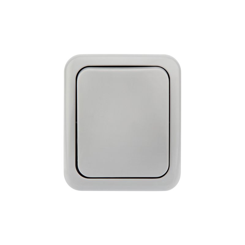 Переключатель проходной Mini OG IP54 о/у, серый KRANZ - Фото 2