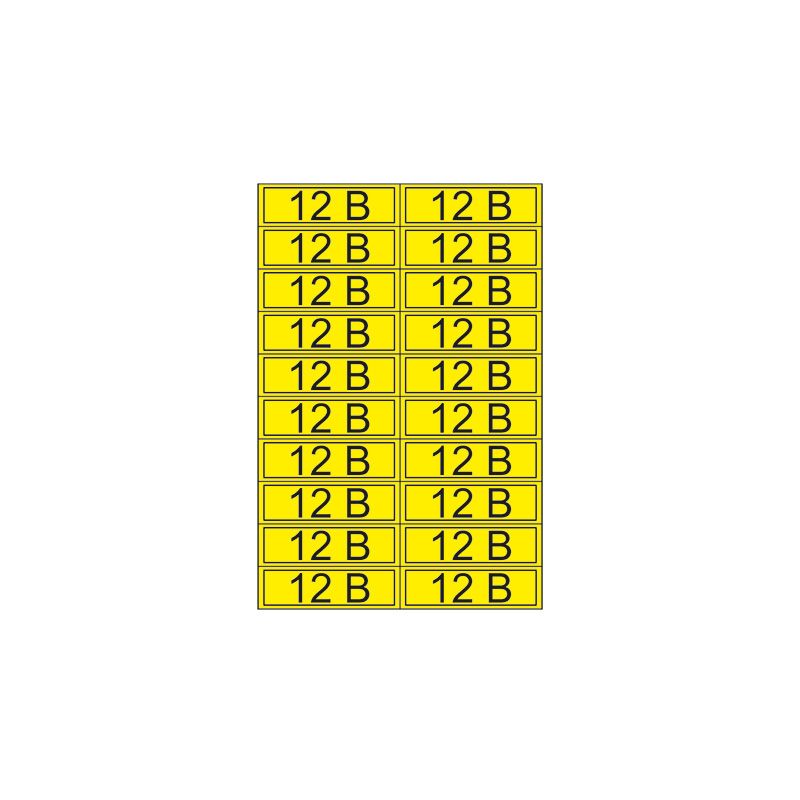 Наклейка знак электробезопасности «12 В» 15х50 мм REXANT (20 шт на листе)