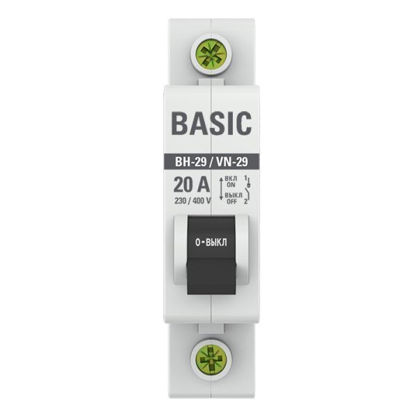 Выкл. нагрузки 1P 20А ВН-29 Basic