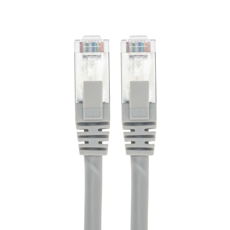Патч-корд F/UTP, CAT 5e, RJ45-RJ45, 26AWG, LSZH, серый, 0,5м REXANT - Фото 2