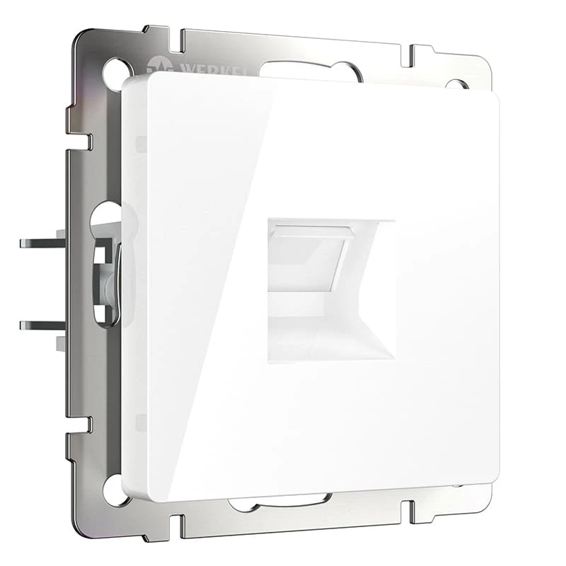Розетка Ethernet RJ-45 (белый) Werkel