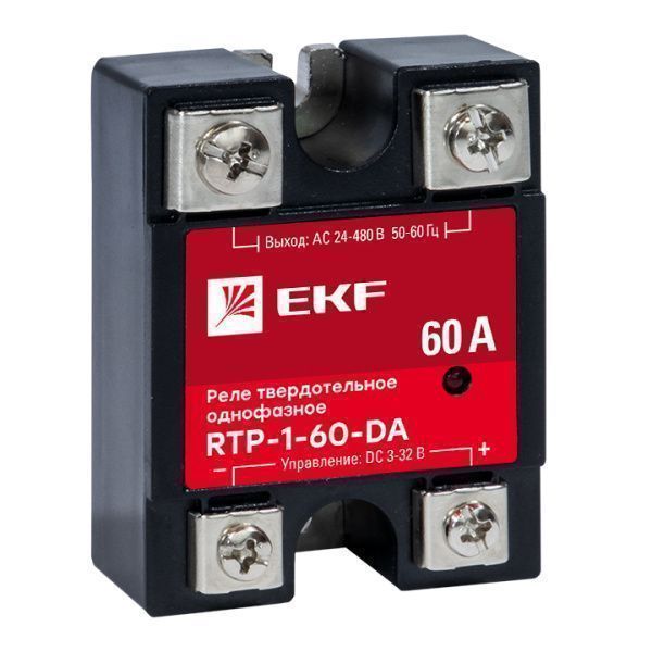 Реле твердотельное однофазное RTP-60-DA EKF - Фото 2