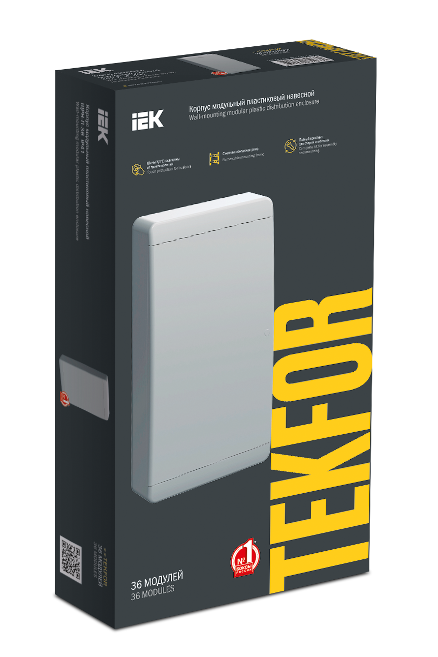 TEKFOR Корпус пластиковый ЩРН-П-36 IP41 белая дверь IEK - Фото 2