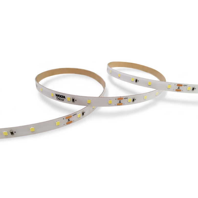 Светодиодная лента WOLTA Decor WLS2835-6W/3000/24S60-01 SMD2835 6Вт 3000К 24В IP65 60led/m 1/100 (5м