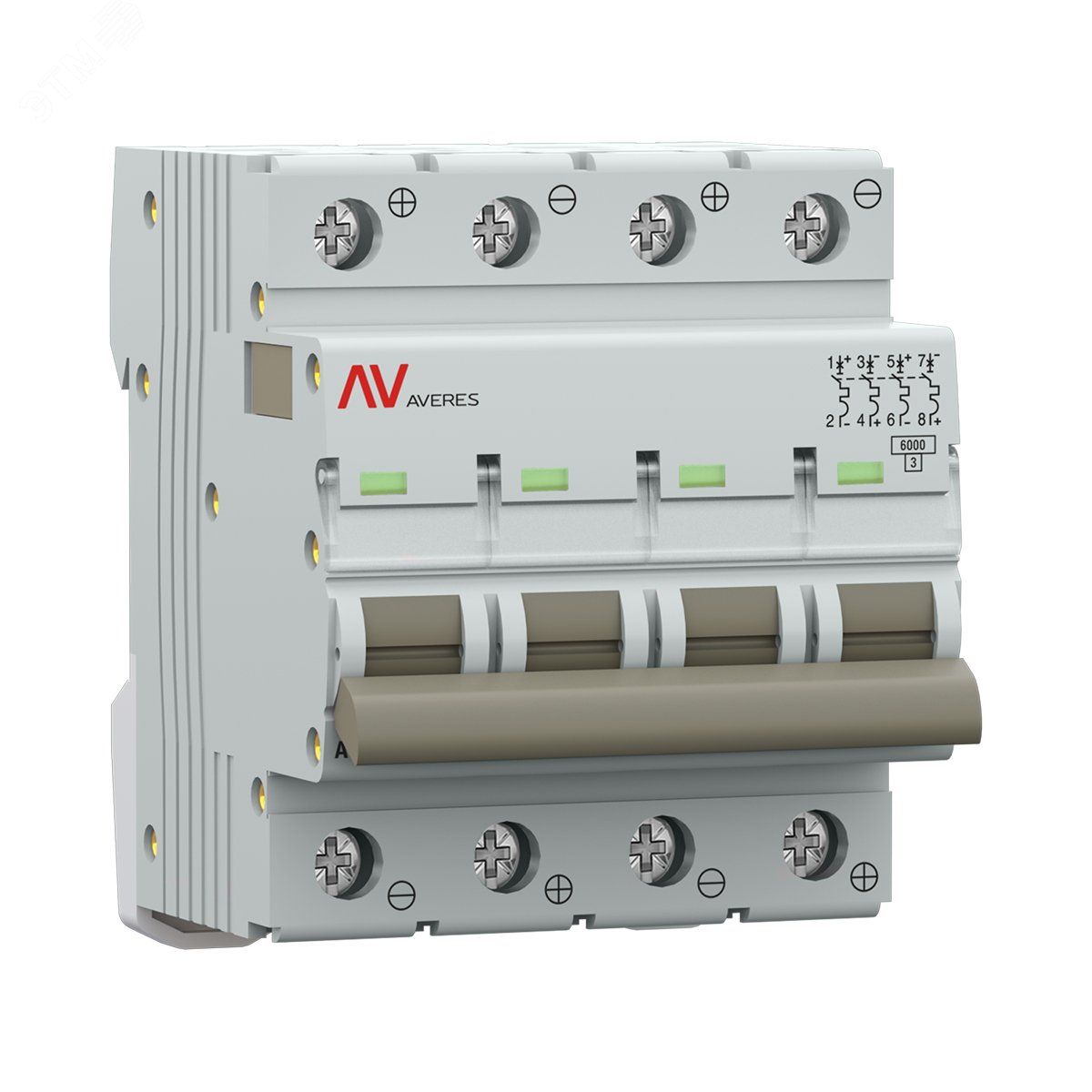 AV-6 4P 25A (B) 6kA EKF AVERES