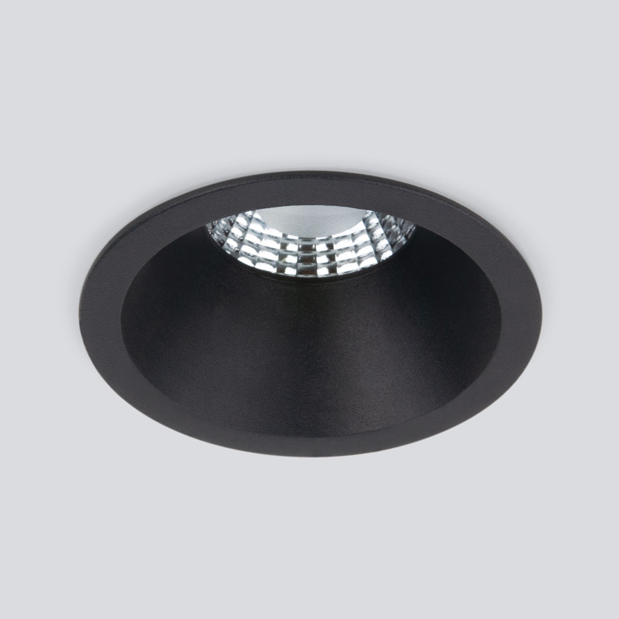 Светильник светодиодный встраиваемый точечный 15266/LED 7W 4200K черный Elektrostandard - Фото 3
