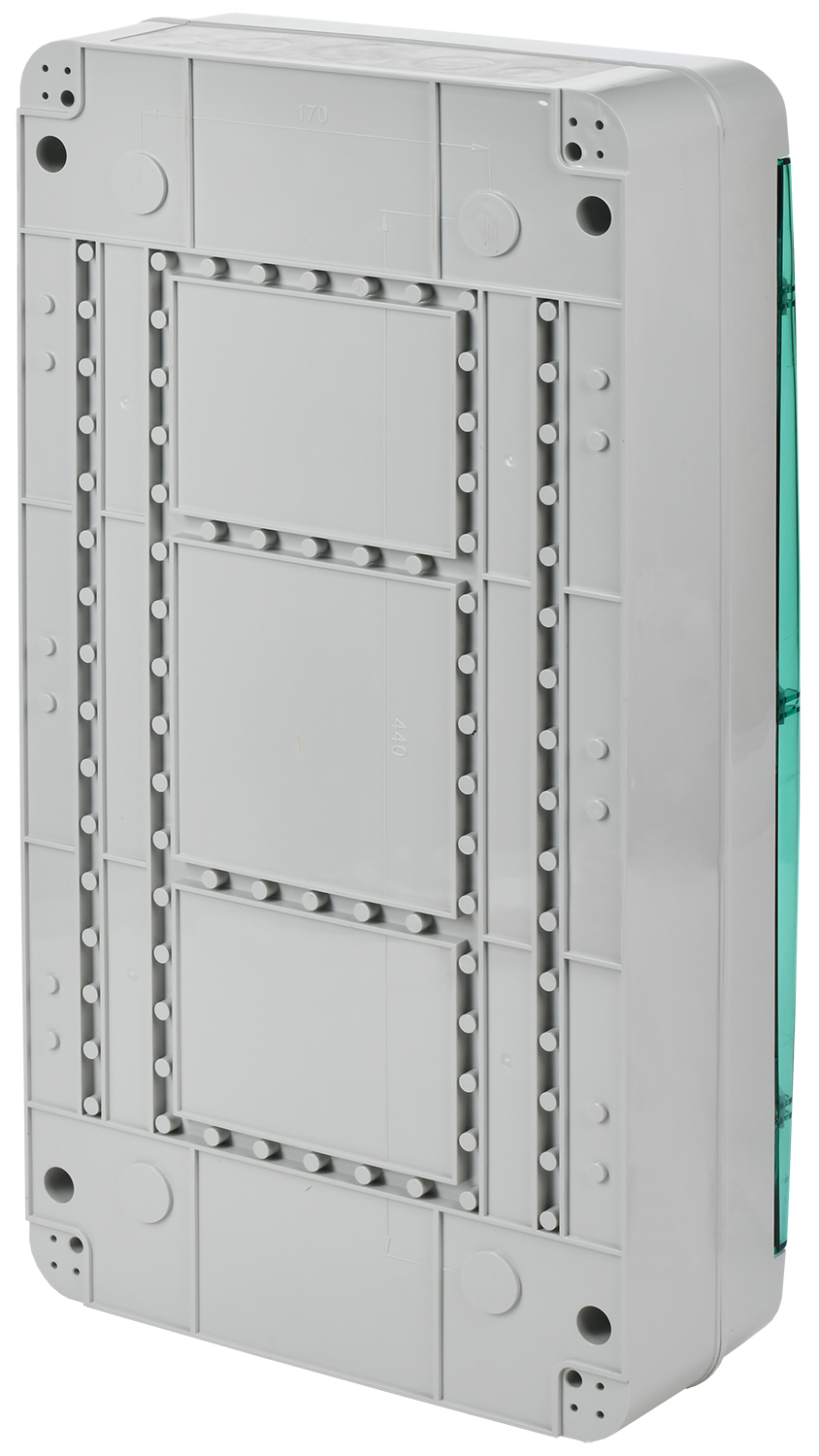 TEKFOR Корпус пластиковый КМПн-36 IP65 зеленая прозрачная дверь IEK - Фото 3