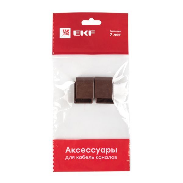 Заглушка (20х10) (4 шт) темн. дерево EKF-Plast - Фото 3