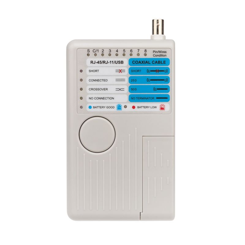 Тестер кабеля универсальный 5 в 1  RJ-45+RJ-11/RJ-12+1394+USB+BNC  3468  REXANT - Фото 3