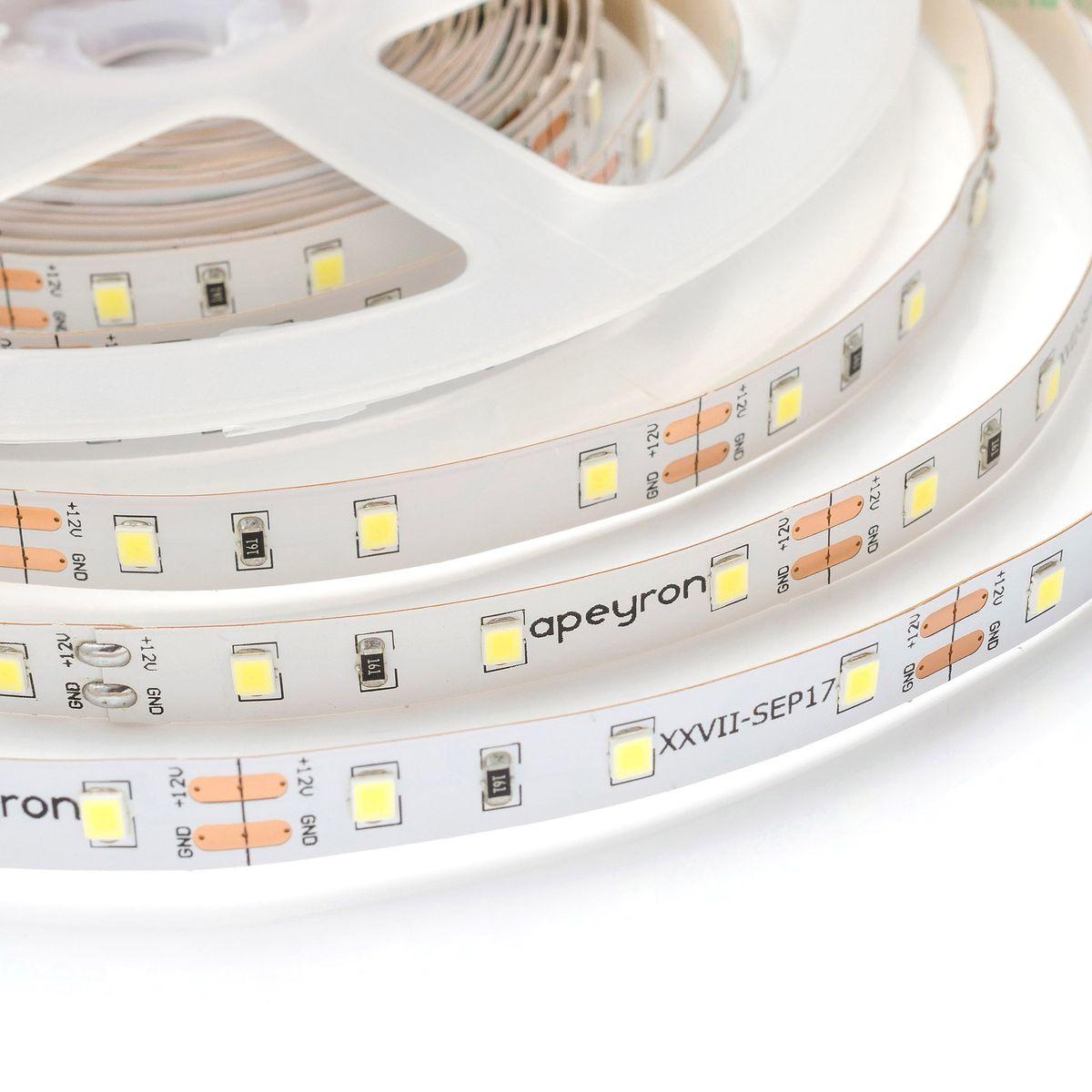Лента светодиодная СТ smd3528 60д/м 12В 6500К IP20 5м Apeyron - Фото 15