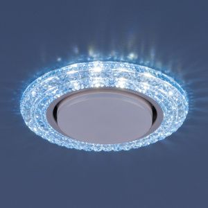 Светильник точечный со светодиодами 3030 GX53 BL синий Elektrostandard - Фото 2