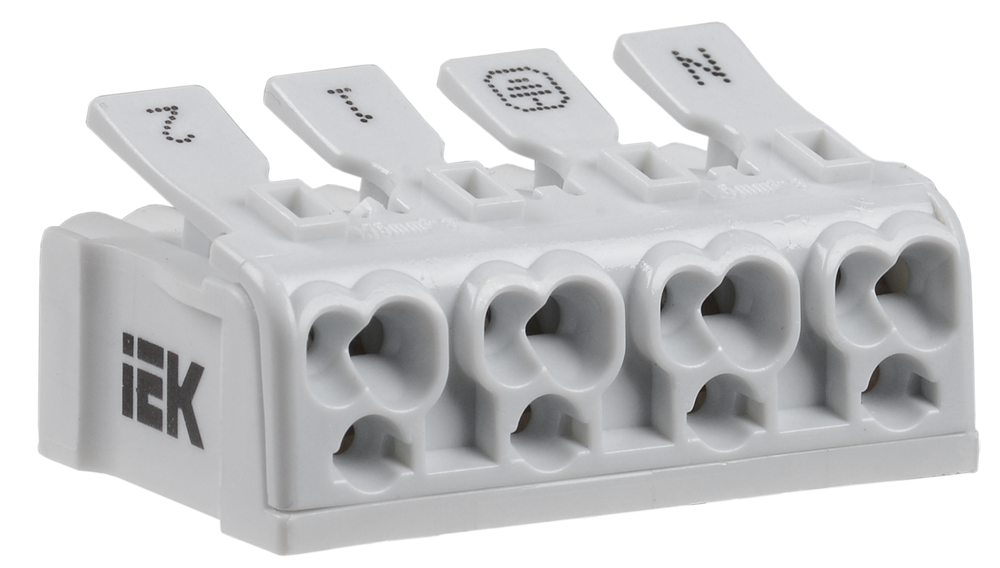Клемма пружинная соединительная КСП4-2L+N+PE IEK