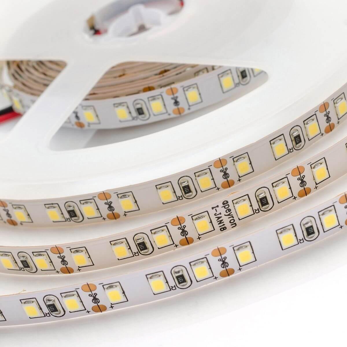 Лента светодиодная СТ smd3528 120д/м 12В 4000К IP20 5м Apeyron - Фото 4