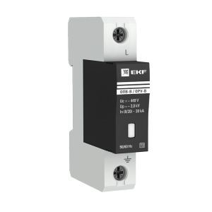 Ограничитель импульсных напряжений ОПВ-B/1P In 30кА 440В с сигн. EKF opv-b1