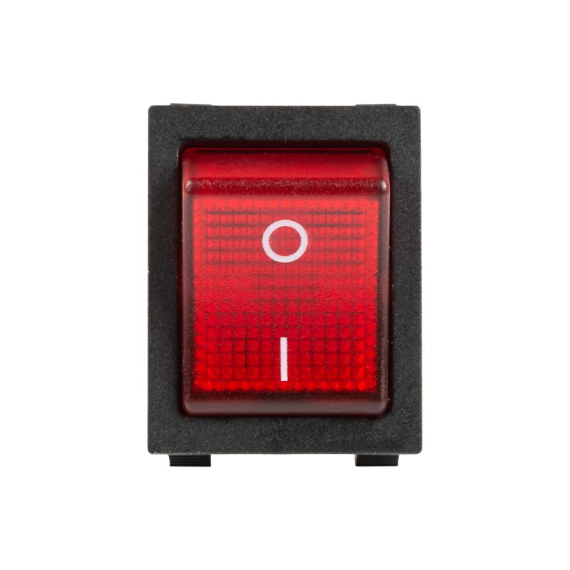 Выключатель клавишный 250V 30А (4с) ON-OFF красный с подсветкой (RWB-502)  REXANT - Фото 3