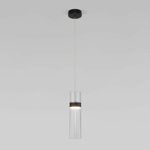 Подвесной светильник 50244/1 LED Eurosvet Черный/Прозрачный