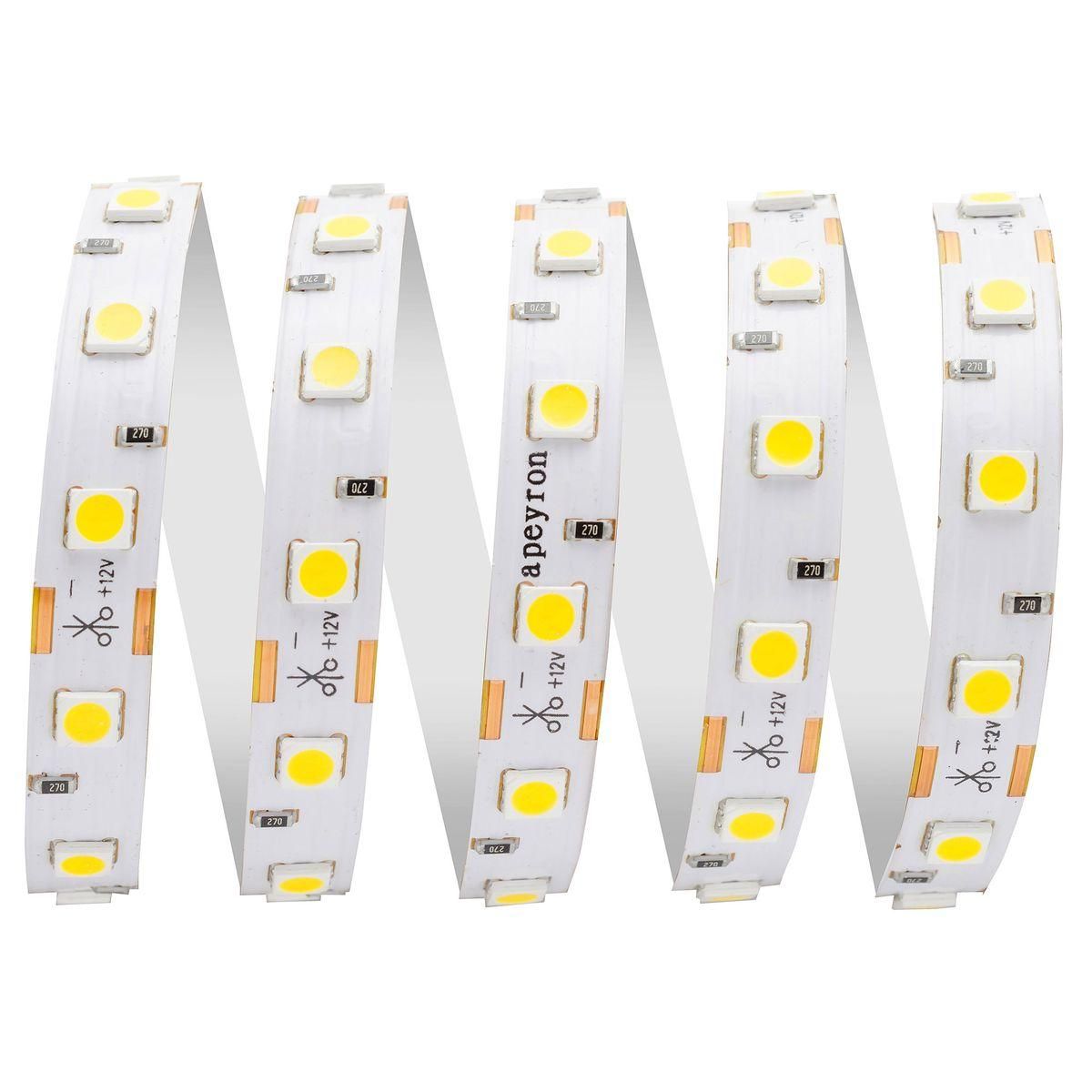 Лента светодиодная СТ smd5050 60д/м 12В 3000К IP67 5м Apeyron - Фото 9