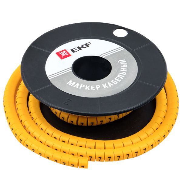 Маркер кабельный 1,5 мм2 "7" (1000 шт.) (ЕС-0) EKF