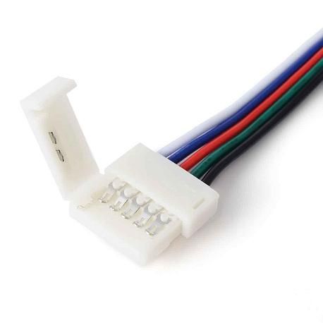 Комплект коннекторов для RGBW светодиодной ленты 12,c AWG22+GRBW кабелем - Фото 2