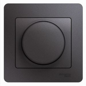 Светорегулятор (диммер) Glossa LED RC 630Вт/В.А в сборе графит SchE GSL001337