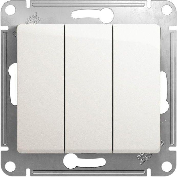 Выключатель 3-кл. СП Glossa 10А IP20 (сх. 3) 10AX механизм перламутр. SE GSL000631