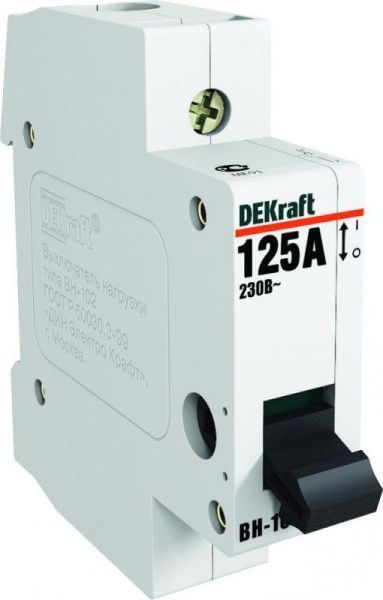 Выключатель-разъединитель 1п 100А ВН-102 DEKraft 17004DEK